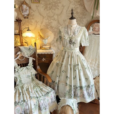 Fan Tutu Grapes Courtyard Cat Blouse Skirt JSK and OPs(Reservation/Full Payment Without Shipping)